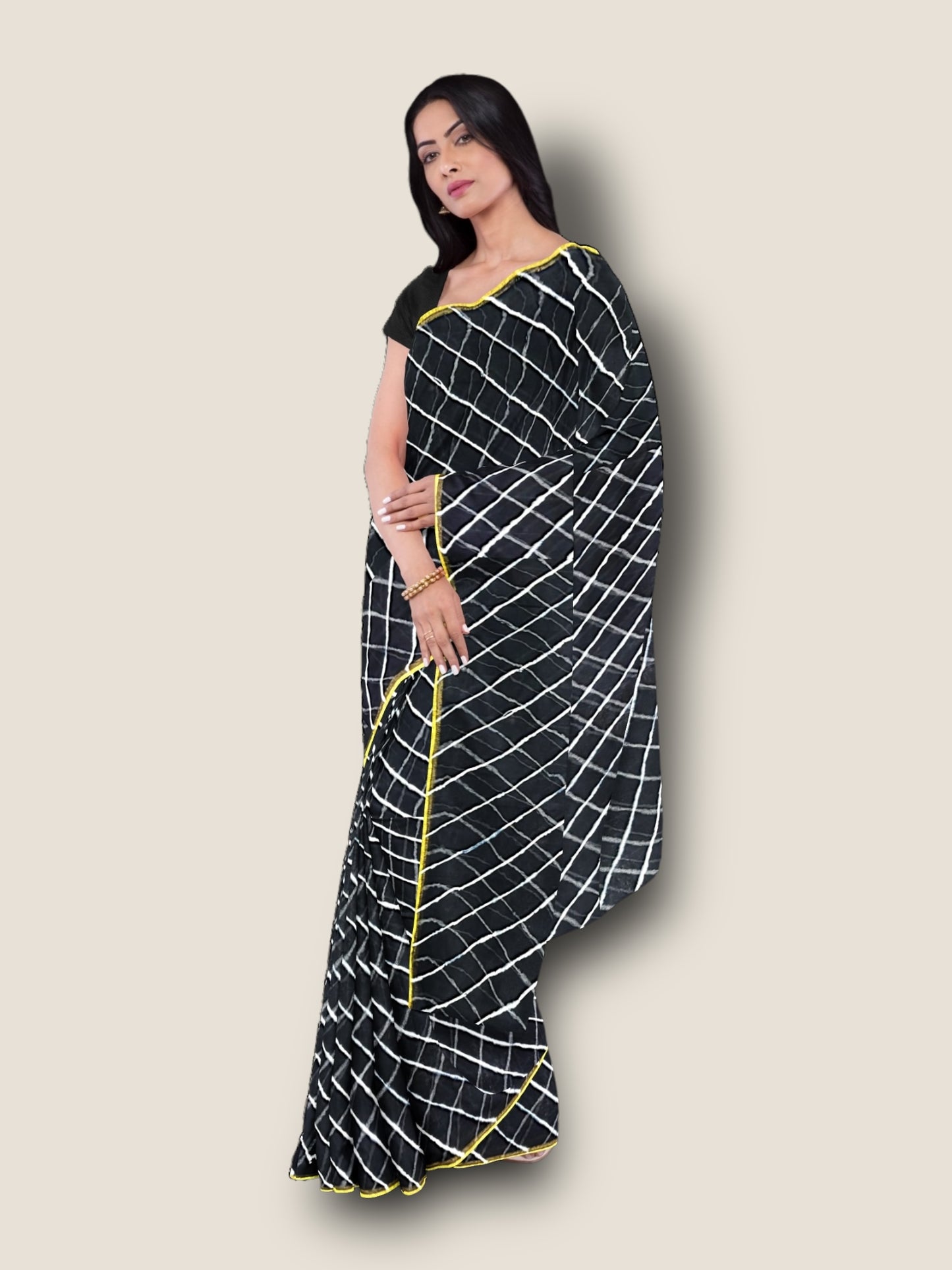 Chiffon Leheriya Light Weight Saree | Rajasthani Saree – Lfariya Fashion