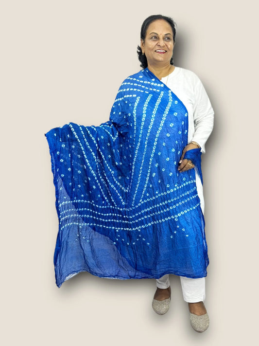 Handmade Bandhani Dupatta Single Colour