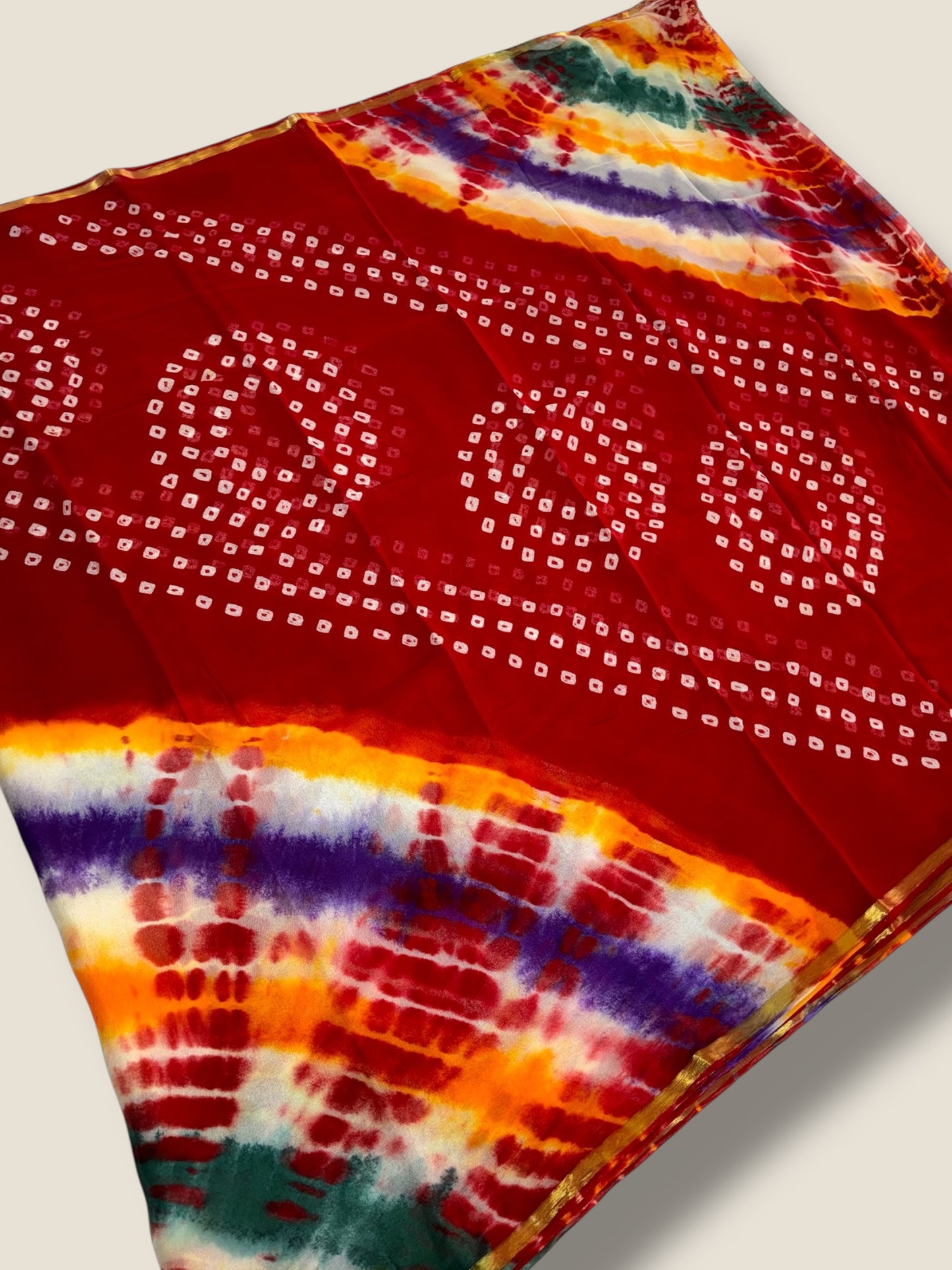 Handmade Bandhani Sarees | Festive, Bridal & Tie-Dye Saree for Women - Lfariya Fashion