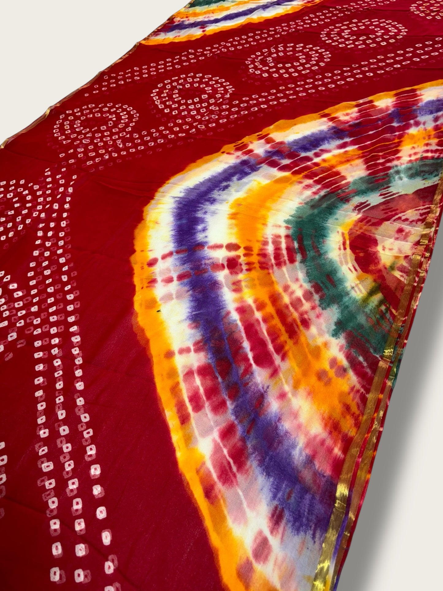 Handmade Bandhani Sarees | Festive, Bridal & Tie-Dye Saree for Women - Lfariya Fashion