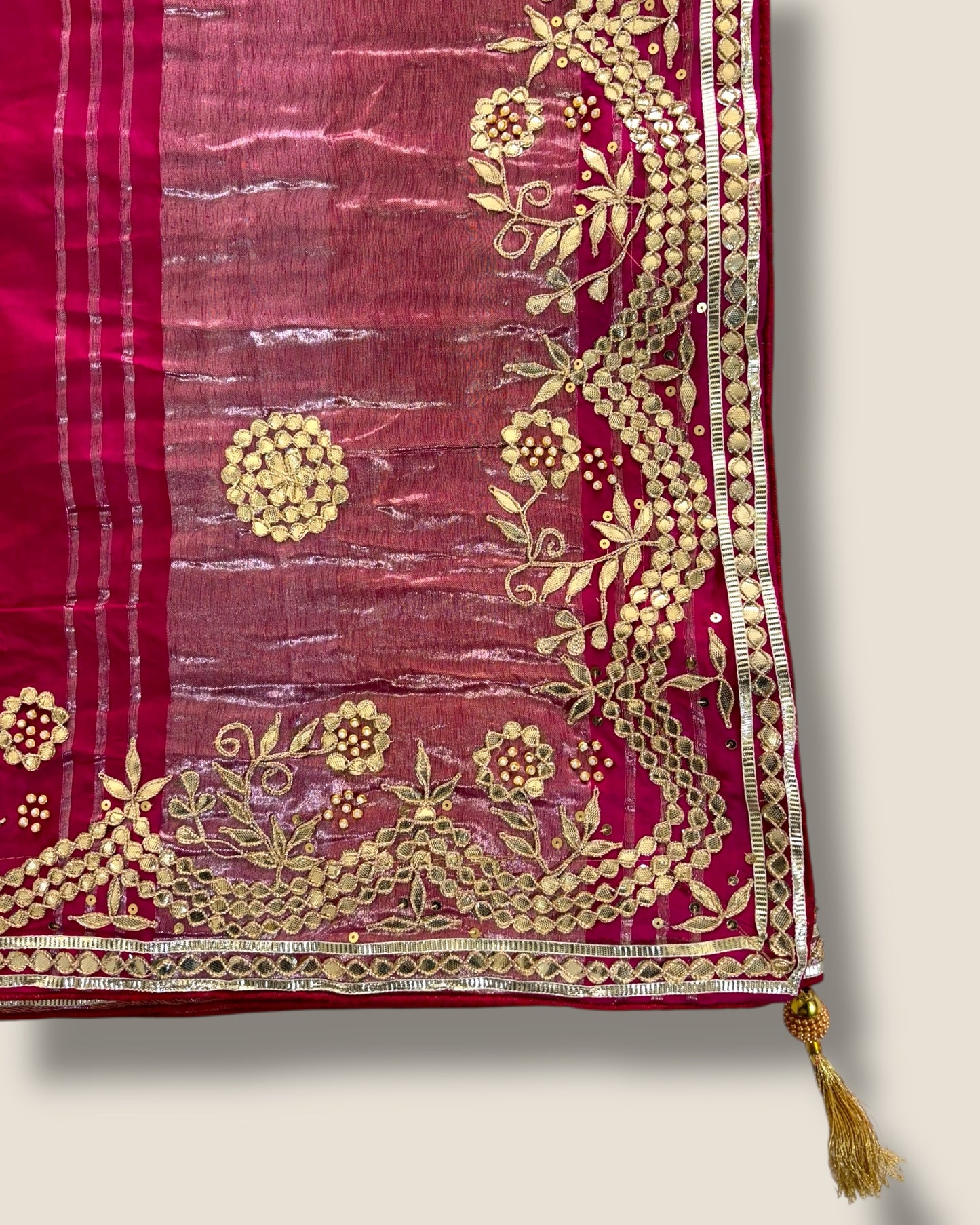 Designer Ekdana Bandhej Saree with Intricate Zari Embroidery – Modal Gaji Silk by Lfariya Fashion