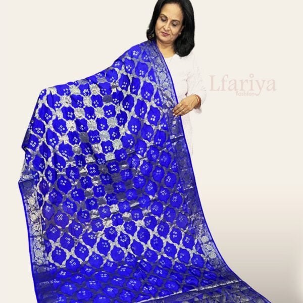 Handmade Banarasi Bandhani Gharchola Dupatta